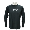 ニューエラ/New Era ロングスリーブTシャツ ブラック Performance NYC Logo L/S Tシャツ