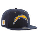 NFL チャージャース キャップ/帽子 STRAP カーハート X 47 CAPTAIN 47Brand ネイビー【1910価格変更】【191028変更】