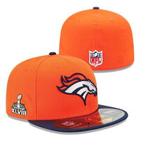 Super Bowl XLVIII On-Field Side Patch 59FIFTY Fitted Performance キャップ - 
ブロンコス、シーホークスともに予約開始！
