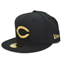 New Era NPB 59FIFTY Customized Color キャップ - 
ブラック×ゴールドが映えるNPB最新カスタムカラーキャップ★カープ＆スワローズ＆ホークスより選べます！！
