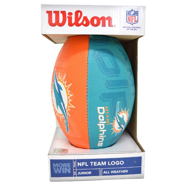 マイアミ・ドルフィンズ Junior Super Grip Rubber フットボール - 
海外製Wilsonフットボールにドルフィンズモデルが新入荷！！
