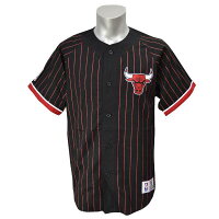 NBA Button Front ジャージ Mitchell&Ness - 
ミッチェル＆ネスのNBAストライプ柄ベースボールジャージ
