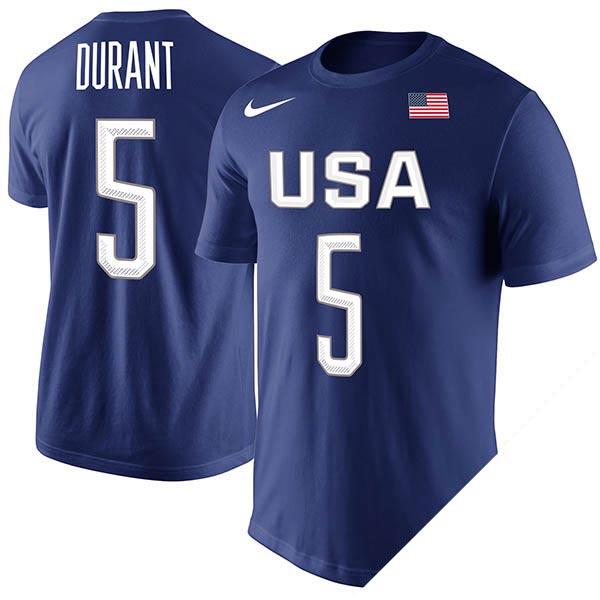 【取寄】Nike リオオリンピック バスケUSA代表 レプリカ ネーム&ナンバー Tシャツ