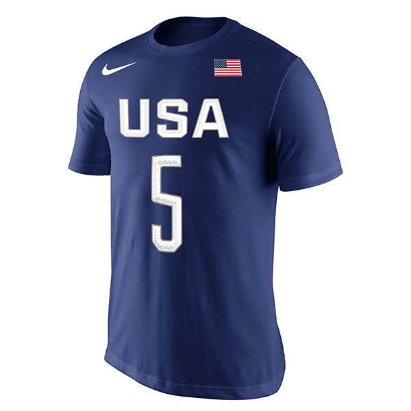【取寄】Nike リオオリンピック バスケUSA代表 レプリカ ネーム&ナンバー Tシャツ