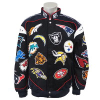 G-III NFL チームカレッジ ツイルジャケット - 
NFL全チームのロゴをボディ全体にあしらった、インパクト抜群なジャケットが新入荷！なかなか手に入らない貴重な一品です！
