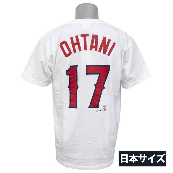  Majestic MLB エンゼルス 大谷翔平 Aロゴ プレイヤー Tシャツ (日本サイズ)