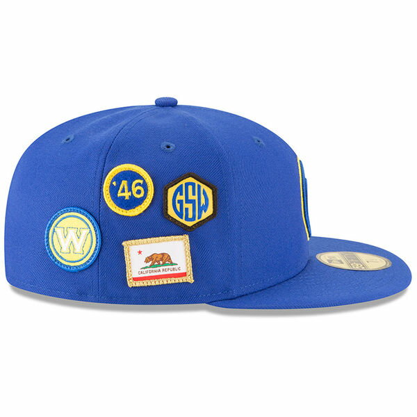 ご予約 NBA ウォリアーズ 59FIFTY フィッテッド キャップ/帽子 2018 ドラフト ニューエラ/New Era ロイヤル