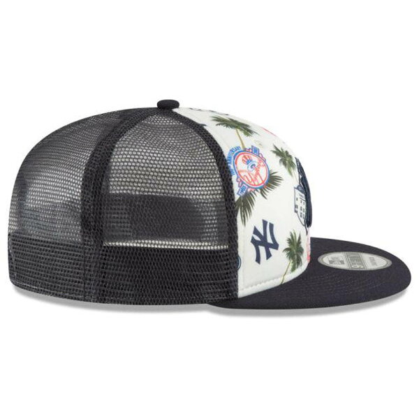 MLB ヤンキース キャップ/帽子 アロハ トラッカー メッシュ ニューエラ/New Era ネイビー