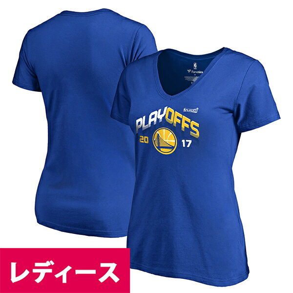 お取り寄せ NBA ウォリアーズ 2017 プレーオフ Tシャツ ウィメンズ ロイヤル...:selection-j:10142436