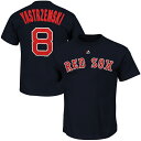 お取り寄せ MLB レッドソックス カール・ヤストレムスキー クーパーズタウン ネーム&ナンバーTシャツ マジェスティック/Majestic ネイビーブルー