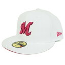 ご予約 千葉ロッテマリーンズ グッズ 5950 カスタム キャップ/帽子 レトロ チームカラー ニューエラ/New Era ホワイト/ピンク