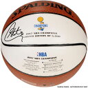 お取り寄せ NBA ウォリアーズ ステファン・カリー 直筆サイン入り 2017 ファイナル優勝記念 ホワイトパネル バスケットボール スポルディング/SPALDING