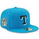 お取り寄せ MLB レンジャーズ 2017 ホームラン ダービー サイドパッチ 59FIFTY キャップ ニューエラ/New Era ブルー