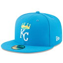 お取り寄せ MLB ロイヤルズ 2017 プレーヤーズ ウィークエンド 59FIFTY フィッテッド キャップ ニューエラ/New Era ブルー