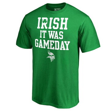 NFL バイキングス セント・パトリックス・デー アイリッシュ ゲームデー Tシャツ ケリーグリーン