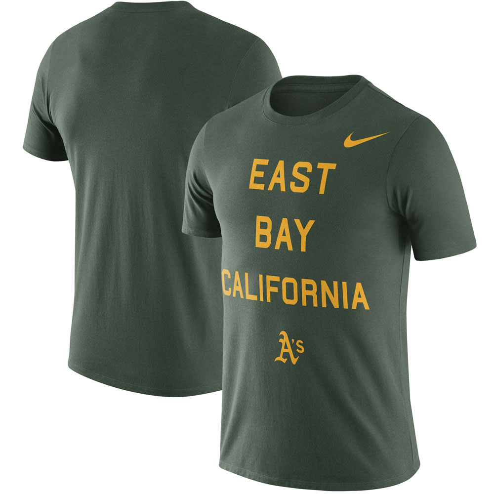 MLB アスレチックス ローカル フレーズ パフォーマンス Tシャツ 半袖 ナイキ/Nike グリーン