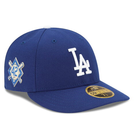 お取り寄せ MLB ドジャース 2018 ジャッキー・ロビンソン・デイ ロープロファイル 59FIFTY フィッテッド キャップ/帽子 ニューエラ/New Era ブルー