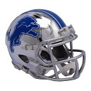 NFL ライオンズ ミニ ヘルメット フットボール クローム オルタネート スピード リデル/Riddell