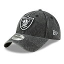 お取り寄せ NFL レイダース キャップ/帽子 イタリアン ウォッシュド ワン カラー ニューエラ/New Era ブラック