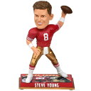 NFL 49ers スティーブ・ヤング フィギュア 8 リタイアド プレイヤー ボブルヘッド Forever Collectibles