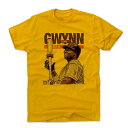 トニー・グウィン パドレス Tシャツ 500Level ゴールド MLB Player Art Cotton T-Shirt 1112LV