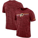 お取り寄せ NFL レッドスキンズ Tシャツ サイドライン ベロシティー パフォーマンス ナイキ/Nike バーガンディ