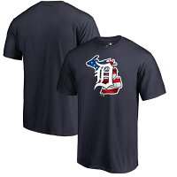 MLB タイガース Tシャツ 2019 メモリアル デー バナー ステート ネイビーの画像