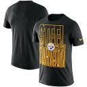お取り寄せ NFL スティーラーズ Tシャツ ローカル バービエイジ パフォーマンス ナイキ/Nike ブラック