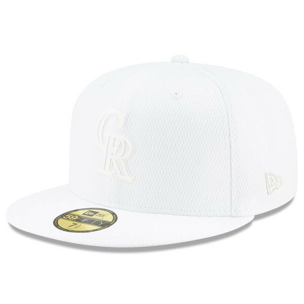 ロッキーズ キャップ/帽子 MLB 2019 プレイヤーズウィークエンド オンフィールド 59FIFTY ニューエラ/New Era ホワイトの画像
