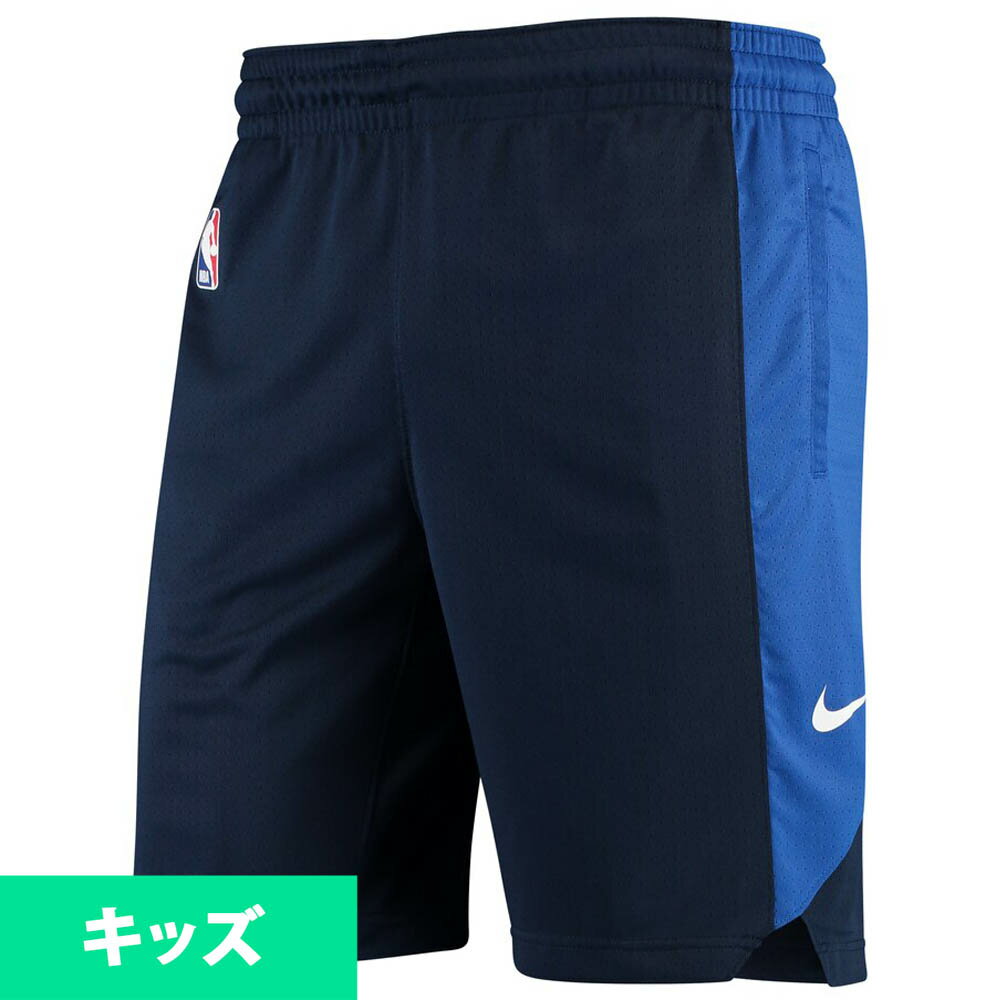 NBA オクラホマシティ・サンダー ショートパンツ/ショーツ ユース キッズ プラクティス ナイキ/Nike ネイビーの画像