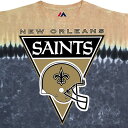 NFL ニューオーリンズ・セインツ Tシャツ ロゴバナー タイダイ染め