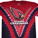 NFL アリゾナ・カーディナルス Tシャツ V タイダイ染め