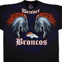 NFL ブロンコス Tシャツ フェイス オフ ブラック