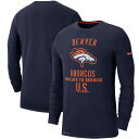 NFL ブロンコス Tシャツ 2019 サルート トゥ サービス サイドライン パフォーマンス ロング スリーブ ナイキ/Nike ネイビー