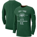 NFL ジェッツ Tシャツ 2019 サルート トゥ サービス サイドライン パフォーマンス ロング スリーブ ナイキ/Nike グリーン