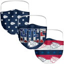 NFL チーフス マスク/フェイスマスク フェイスカバー Adult Patriotic Face Covering 3個セット