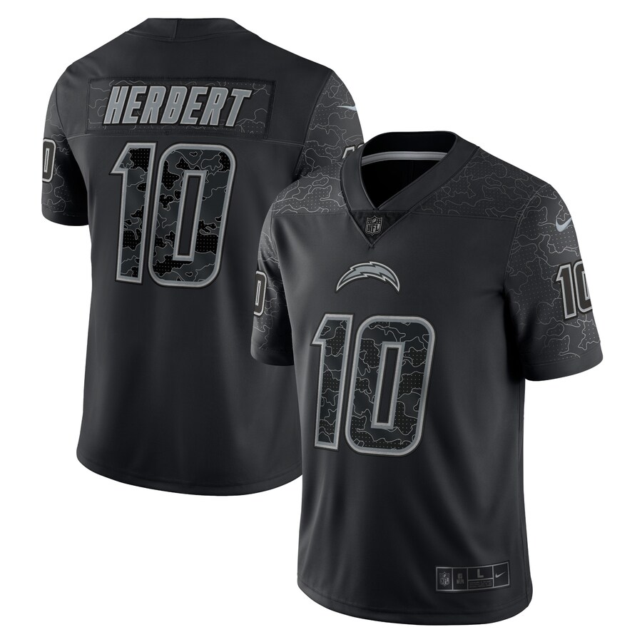 NFL ジャスティン・ハーバート チャージャース ユニフォーム リフレクティブ Limited Jersey ナイキ/Nike ブラック 23nplf