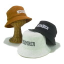 カレッジロゴプリントスウェットバケットハット ヤング帽子 （VA8a157） 【送料無料】（ファッション、帽子、ハット、ファッション小物）