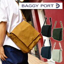 【ポイント10倍】BAGGYPORT(バギーポート) 6号洗いシンプル ショルダーバッグ GRN-6809【帆布】【キャンバス】【斜めがけ】【肩掛け】【B5サイズ対応】【カジュアル】【シンプル】【メンズレディース兼用】【送料無料】【代引き無料】【楽ギフ_包装】