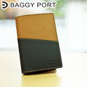 【ポイント10倍】BAGGY PORT(バギーポート)リサイクルレザー ハーフ財布 ZKM-602【メンズレディース兼用】【二つ折り財布】【ミドルウォレット】【ツートン】【ブランドロゴ入り】【シンプル】【ビジネス】【送料無料】【楽ギフ_包装】【smtb-MS】