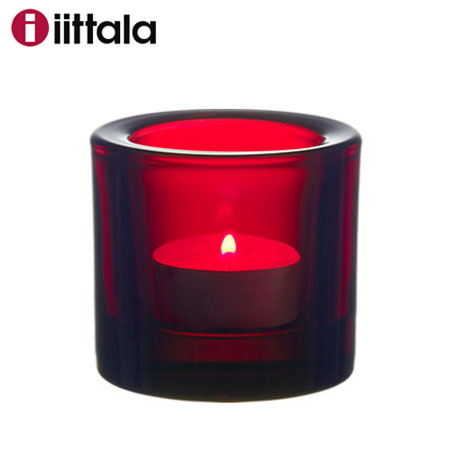 【サイバーウィーク限定】Iittala イッタラ Kivi キビ クランベリー 60mm キャンドルホルダー / 今なら日本製キャンドルを2個プレゼント！ キヴィ 北欧 ギフトカラー