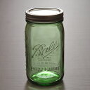 【在庫処分セール】Ball/ボール社/メイソンジャー/ワイドマウス(広口)/960ml/グリーン/32oz/69100/ヘリテイジコレクション/ガラス保存瓶