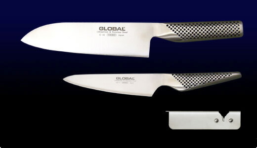 GLOBAL/グローバル/三徳3点セット(G-46:三徳、GS-3:ペティーナイフ、スピードシャープナー)包丁/ナイフ【楽ギフ_包装】【楽ギフ_のし】【楽ギフ_のし宛書】【05P10Jan15】