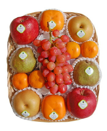 【送料込】千疋屋総本店*国産が主役*秋の果物詰合(かご盛り) ランキングお取り寄せ