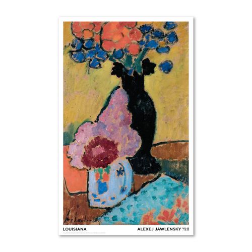 ルイジアナ近代美術館ポスター Still life with schwarzer vase (1909) Museum wiesbaden (ルイジアナ近代美術館ポスター) 【送料無料】【P5倍】9／21 1:59迄 【ポイント5倍】