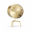 デスククロック 時計 おしゃれ 北欧 アンティーク 名作 インテリア 高級 卓上 リビング 真鍮 ガラス ゴールド ラウンド エレガント 小さい トライポッド クロック Tripod Clock vitra ヴィトラ 【送料無料】