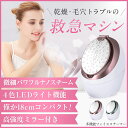スチーマー 顔 美顔器 4色LEDライト機能付 フェイススチ...