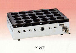 ヤマキン 家庭用ガスたこ焼器　Y-20Bセット...:senda:10000030