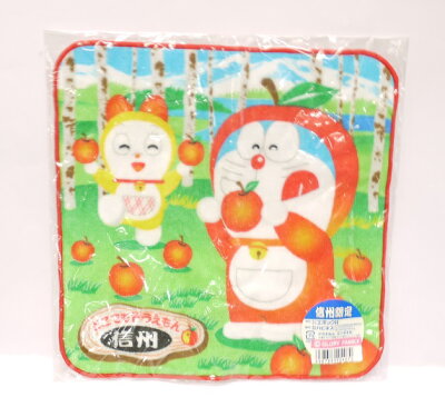 長野 どこでもドラえもん リンゴ ミニタオル ご当地キャラ ドラえもん 地域限定ご当地商品
