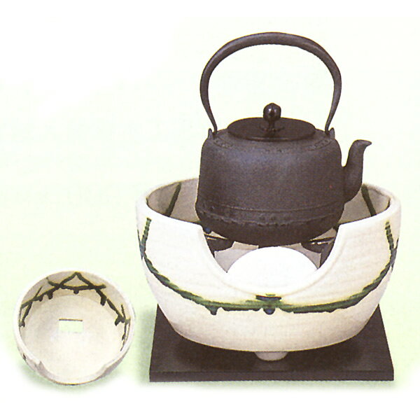 【茶道具・鉄瓶】鉄瓶　万代屋（六合入）